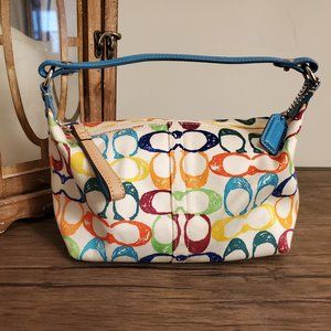 Coach Signature Mini Rainbow Satchel